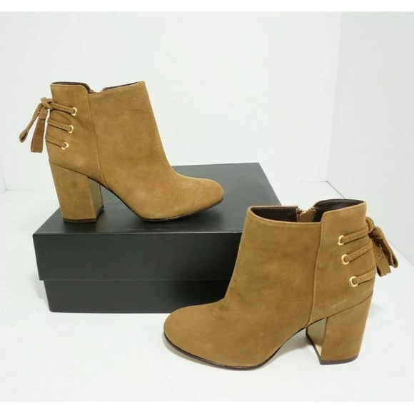 🆕 Rachel Zoe Ankle Boots Heels Brown Suede US 5 M - Picture 6 of 8